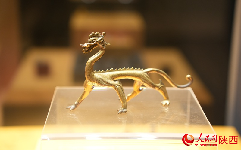 唐代·鎏金走龍。人民網(wǎng)記者 李志強(qiáng)攝